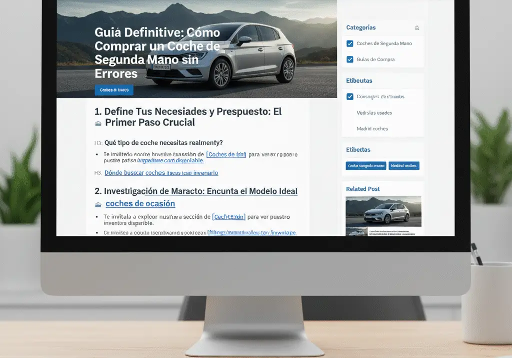 Guía Definitiva: Cómo Comprar un Coche de Segunda Mano sin Errores en Elche